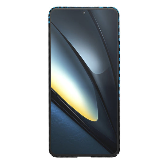 Ovitek za Xiaomi Poco F6 Pro, Techsuit, Carbonite FiberShell, Črna Bleu