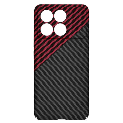 Ovitek za Xiaomi Poco F6 Pro, Techsuit, Carbonite FiberShell, Črno Rdeč