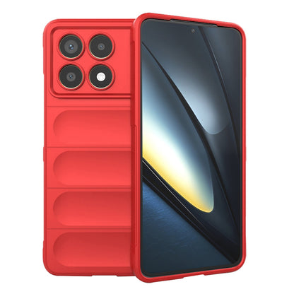 Ovitek za Xiaomi Poco F6 Pro, Techsuit, Magic Shield, Rdeča