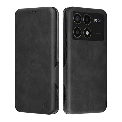Ovitek za Xiaomi Poco F6 Pro, Techsuit, Safe Wallet Plus, Črn