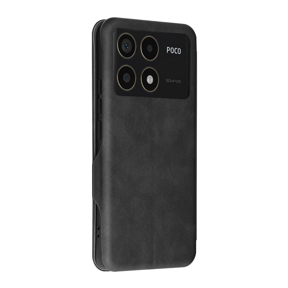 Ovitek za Xiaomi Poco F6 Pro, Techsuit, Safe Wallet Plus, Črn