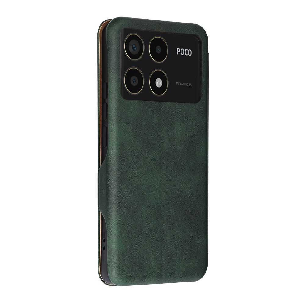 Ovitek za Xiaomi Poco F6 Pro, Techsuit, Safe Wallet Plus, Zelen
