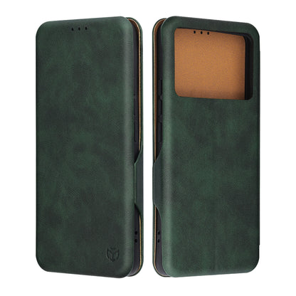Ovitek za Xiaomi Poco F6 Pro, Techsuit, Safe Wallet Plus, Zelen