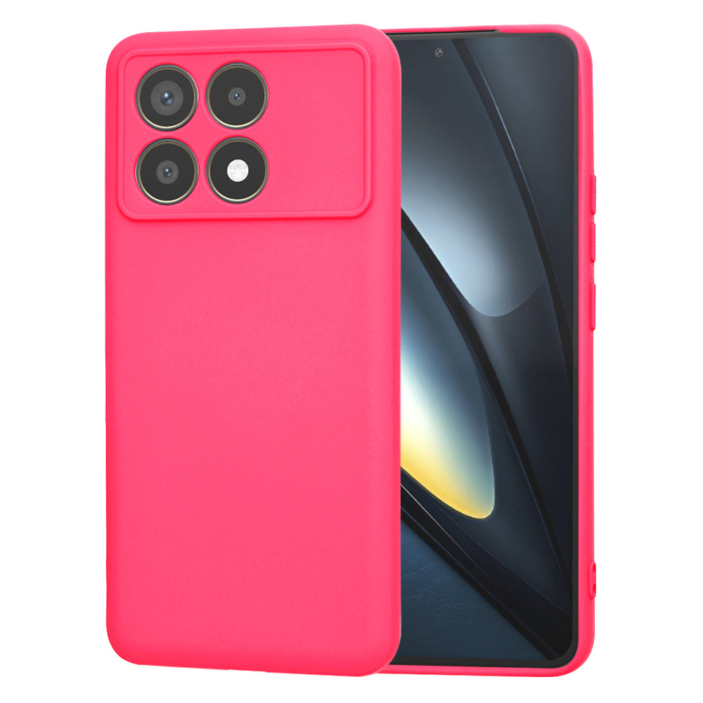 Ovitek za Xiaomi Poco F6 Pro, Techsuit, SoftFlex, Temno roza