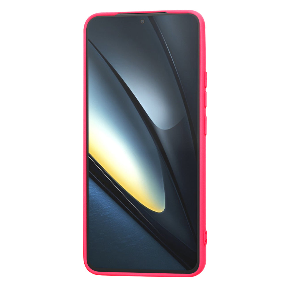 Ovitek za Xiaomi Poco F6 Pro, Techsuit, SoftFlex, Temno roza