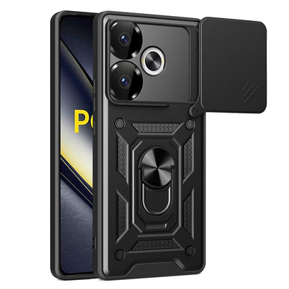 Ovitek za Xiaomi Poco F6, Techsuit, CamShield, Črn