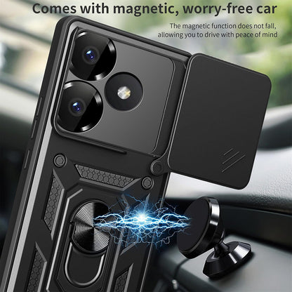 Ovitek za Xiaomi Poco F6, Techsuit, CamShield, Črn