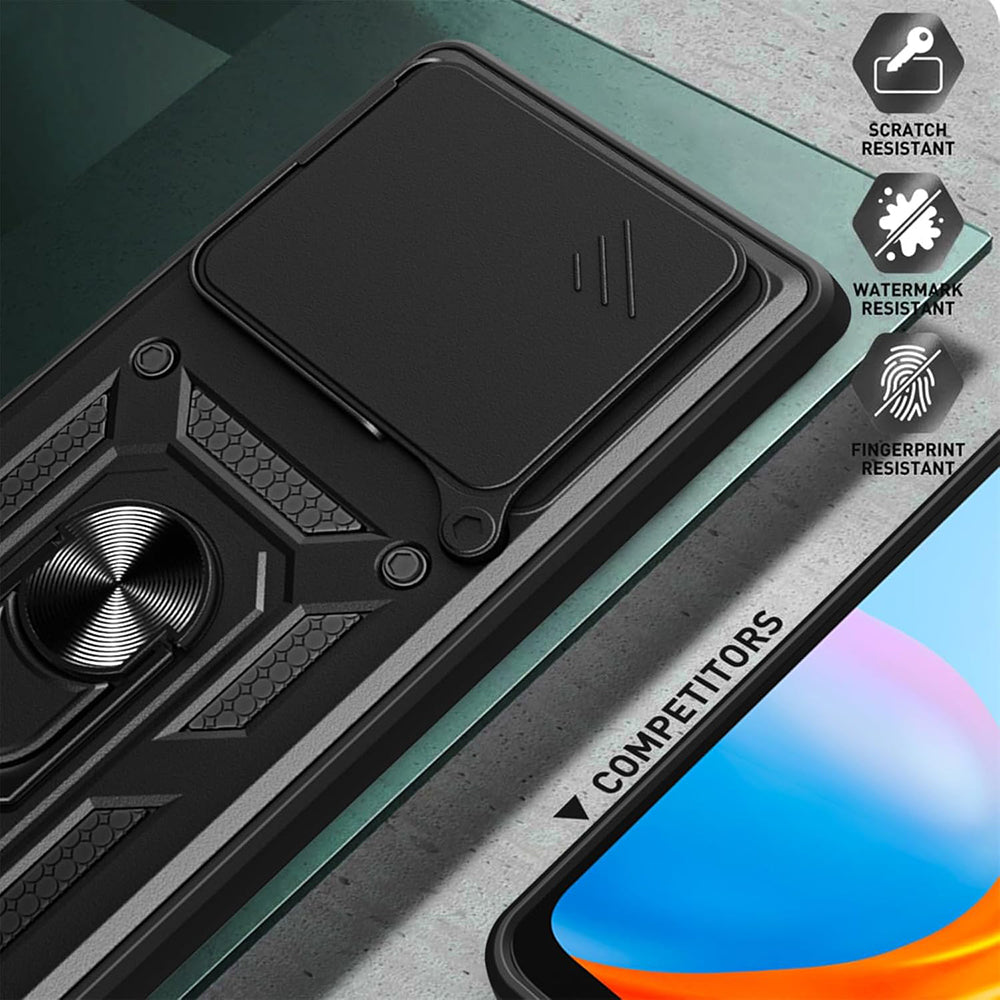 Ovitek za Xiaomi Poco F6, Techsuit, CamShield, Črn