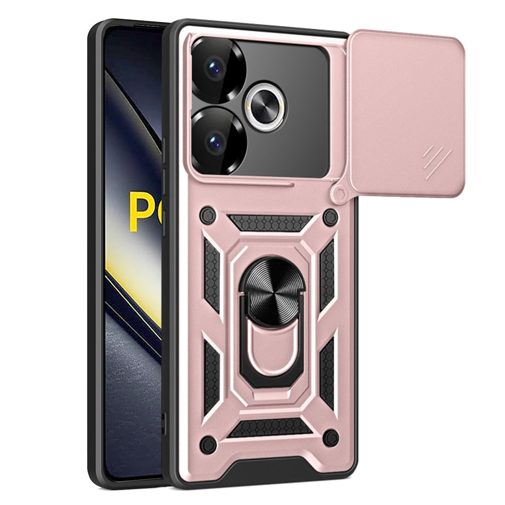 Ovitek za Xiaomi Poco F6, Techsuit, CamShield, roza