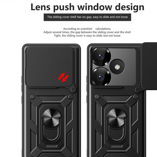 Ovitek za Xiaomi Poco F6, Techsuit, CamShield, roza