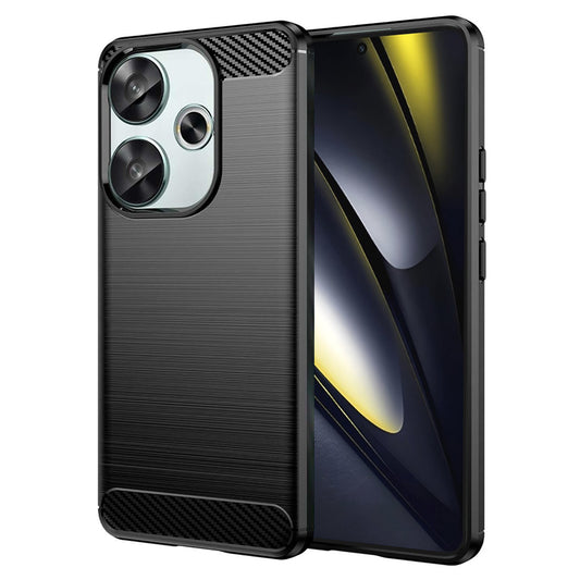 Ovitek za Xiaomi Poco F6, Techsuit, Karbon, Črn