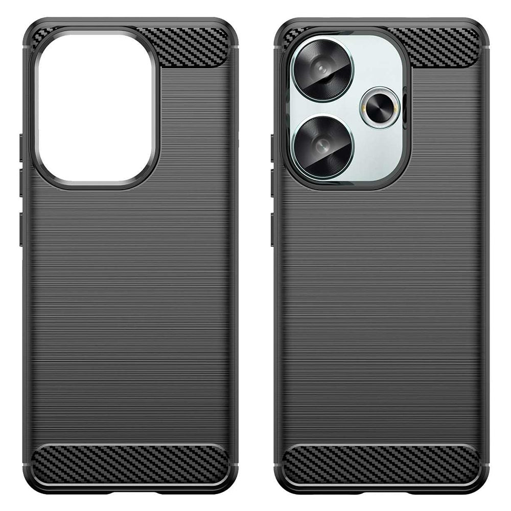 Ovitek za Xiaomi Poco F6, Techsuit, Karbon, Črn
