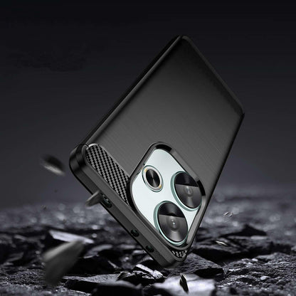 Ovitek za Xiaomi Poco F6, Techsuit, Karbon, Črn