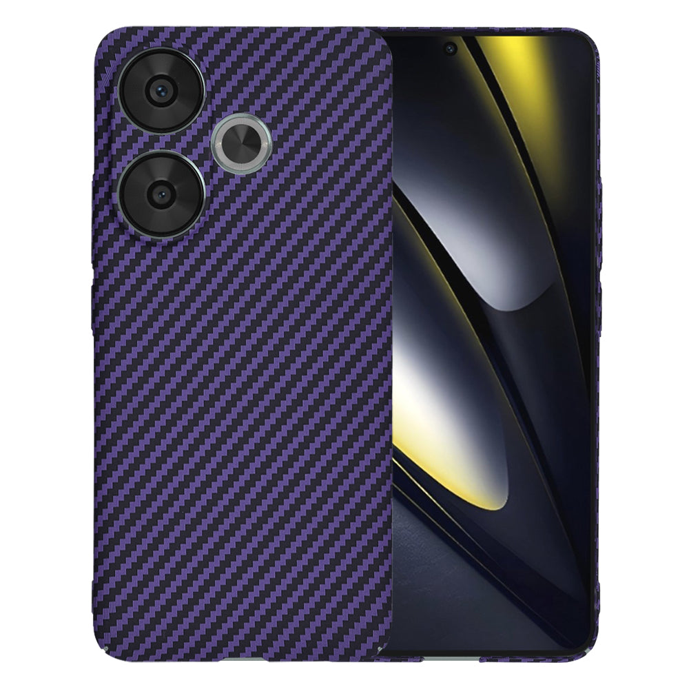 Ovitek za Xiaomi Poco F6, Techsuit, Carbonite FiberShell, Vijoličen