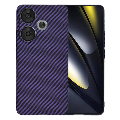 Ovitek za Xiaomi Poco F6, Techsuit, Carbonite FiberShell, Vijoličen