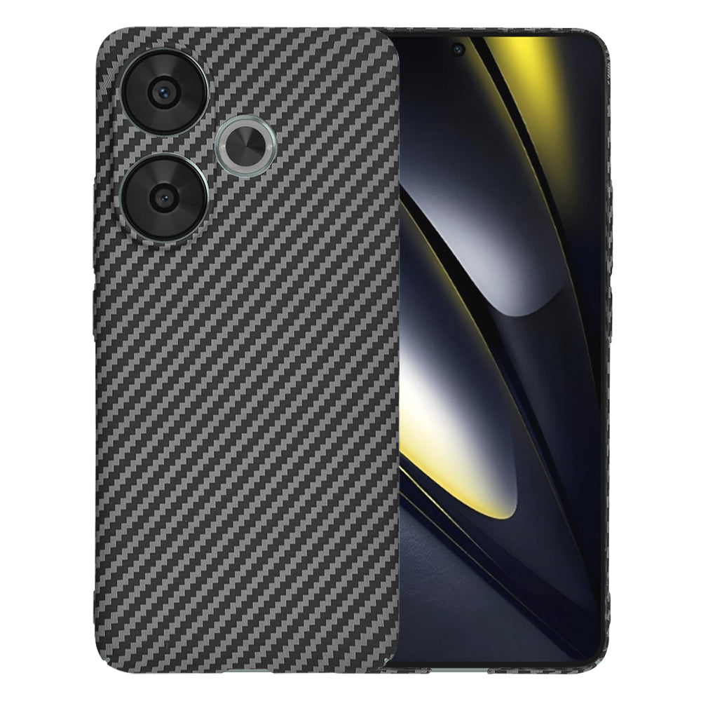 Ovitek za Xiaomi Poco F6, Techsuit, Carbonite FiberShell, Črn