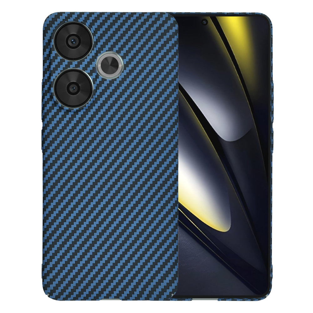 Ovitek za Xiaomi Poco F6, Techsuit, Carbonite FiberShell, turkizna