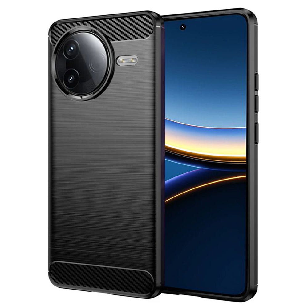 Ovitek za Xiaomi Poco F7 Pro, Techsuit, Karbon, Črn