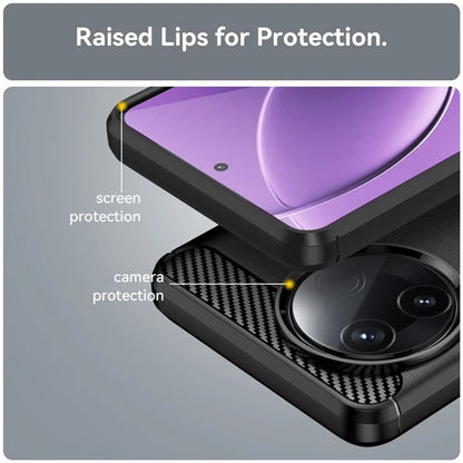 Ovitek za Xiaomi Poco F7 Pro, Techsuit, Karbon, Črn
