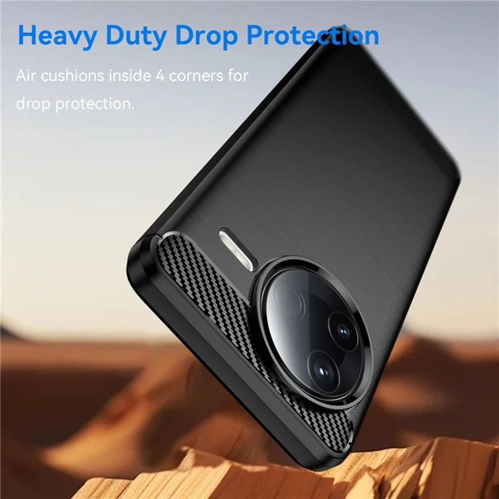 Ovitek za Xiaomi Poco F7 Pro, Techsuit, Karbon, Črn