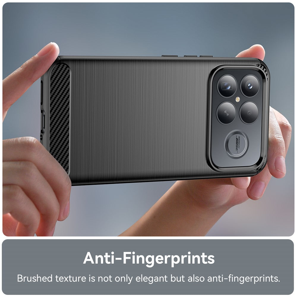 Ovitek za Xiaomi Poco F8 Ultra, Techsuit, Carbon, Črn