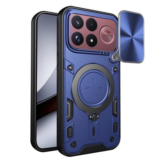 Ovitek za Xiaomi Poco F9 Ultra, Techsuit, CamGuard Pro, moder
