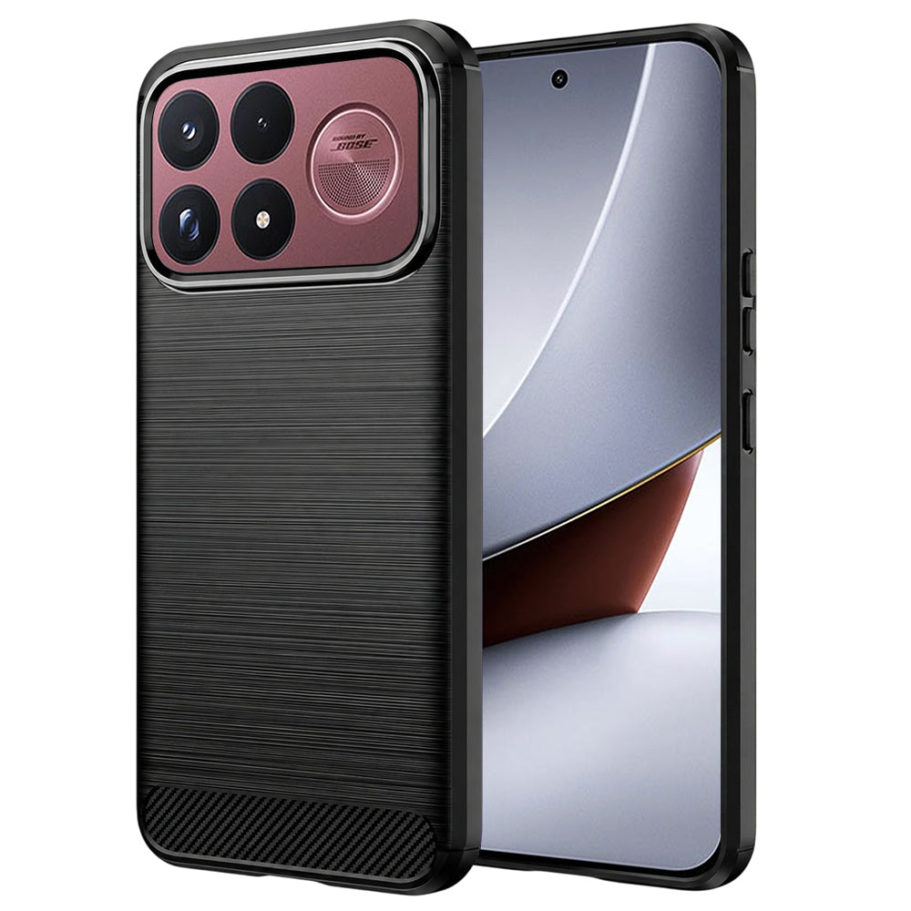 Ovitek za Xiaomi Poco F9 Ultra, Techsuit, Carbon, črn