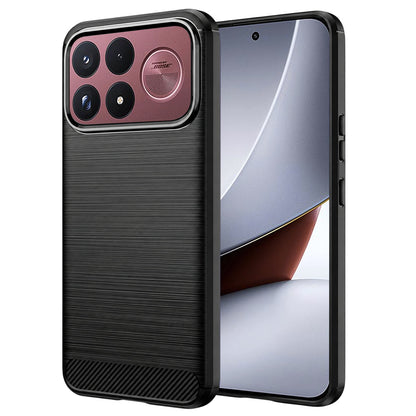 Ovitek za Xiaomi Poco F9 Ultra, Techsuit, Carbon, črn