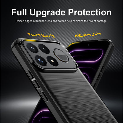 Ovitek za Xiaomi Poco F9 Ultra, Techsuit, Carbon, črn