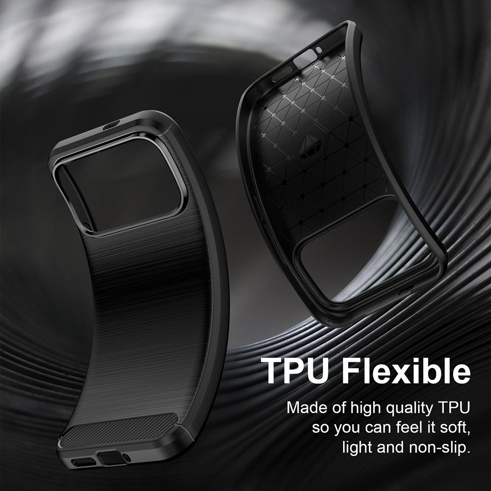 Ovitek za Xiaomi Poco F9 Ultra, Techsuit, Carbon, črn