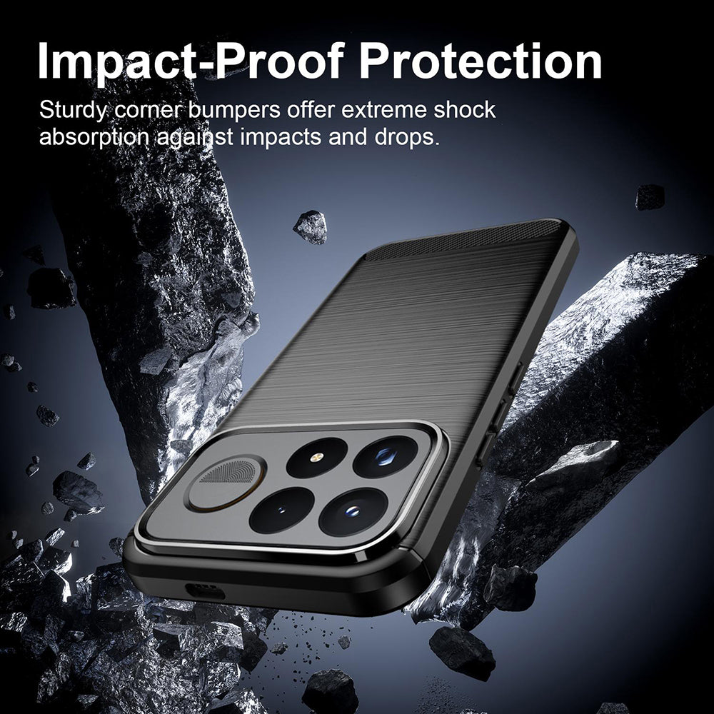 Ovitek za Xiaomi Poco F9 Ultra, Techsuit, Carbon, črn