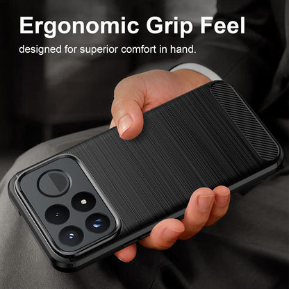 Ovitek za Xiaomi Poco F9 Ultra, Techsuit, Carbon, črn