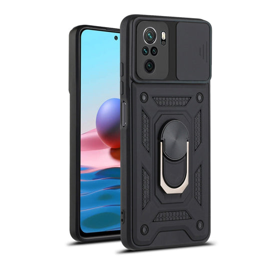 Ovitek za Xiaomi Poco M5s / Redmi Note 10S / Note 10, Techsuit, CamShield, Črn