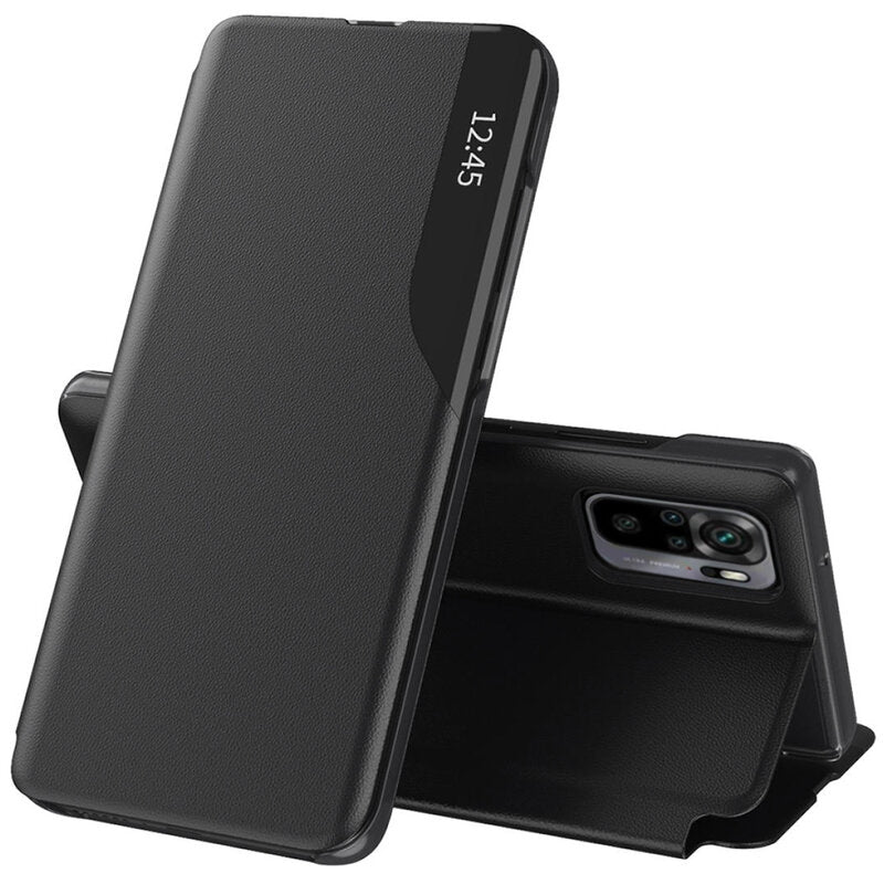 Ovitek za Xiaomi Poco M5s / Redmi Note 10S / Note 10, Techsuit, eFold, Črn