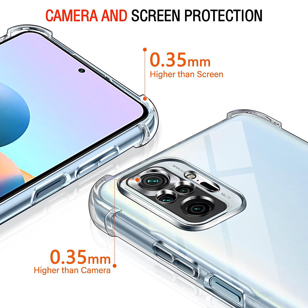 Ovitek za Xiaomi Poco M5s / Redmi Note 10S / Note 10, Techsuit, odporen na udarce, prozoren