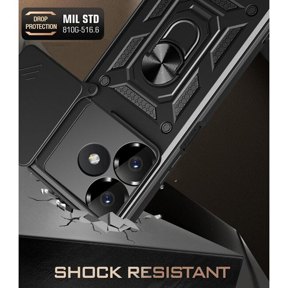 Ovitek za Xiaomi Poco M6 4G / Redmi 13, Techsuit, CamShield, Modra