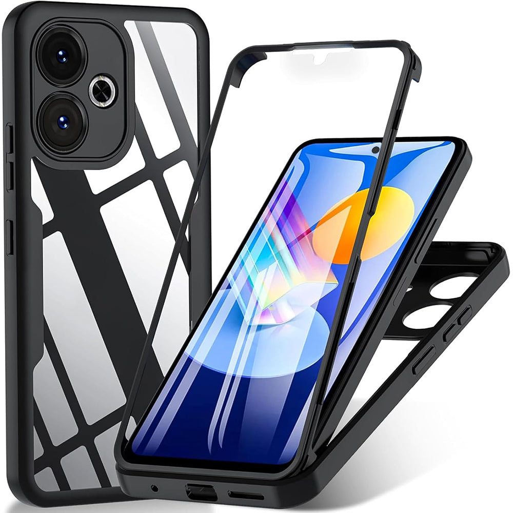 Ovitek za Xiaomi Poco M6 4G / Redmi 13, Techsuit, ColorVerse 360, Črn