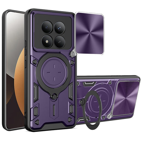 Case for Xiaomi Poco M8 Pro / Redmi Note 15 Pro+ 5G, Techsuit, CamGuard Pro, Purple