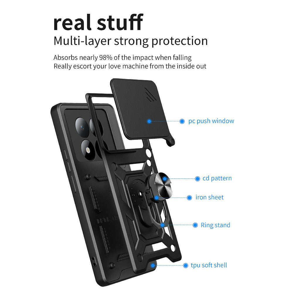 Ovitek za Xiaomi Poco M8 Pro / Redmi Note 15 Pro+ 5G, Techsuit, CamShield, Zelen