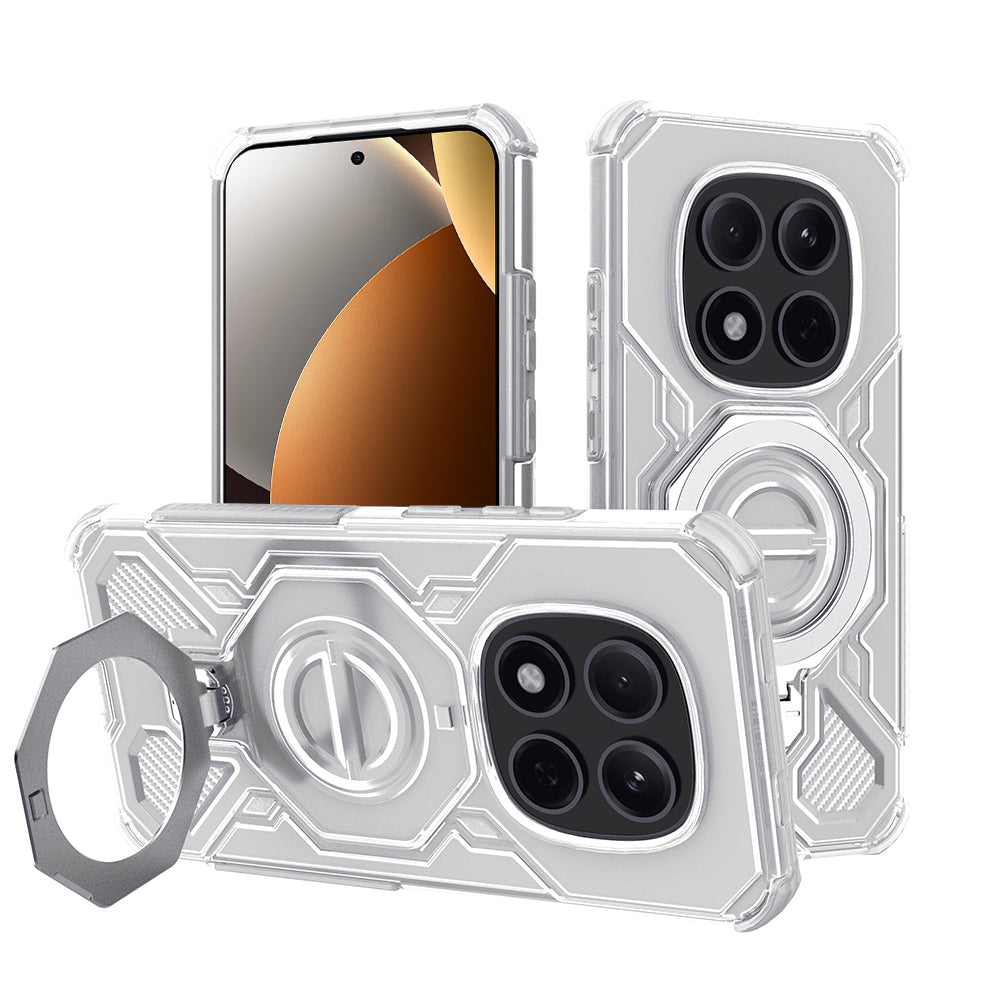 Ovitek za Xiaomi Poco M8 Pro / Redmi Note 15 Pro+ 5G, Techsuit, Carbon Shield Pro, Bela