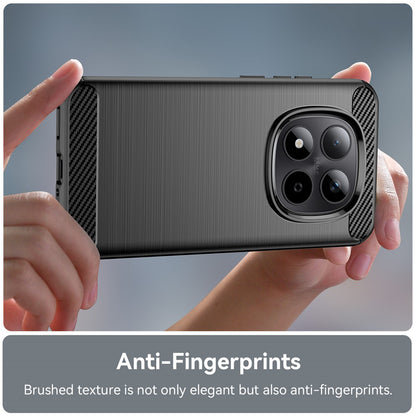 Ovitek za Xiaomi Poco M8 / Redmi Note 15 5G / Note 15 4G, Techsuit, Carbon, Črn