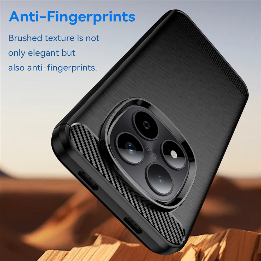 Ovitek za Xiaomi Poco M8 / Redmi Note 15 5G / Note 15 4G, Techsuit, Carbon, Črn