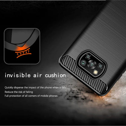 Ovitek za Xiaomi Poco X3 Pro / X3 NFC / X3, Techsuit, Karbon, Črn
