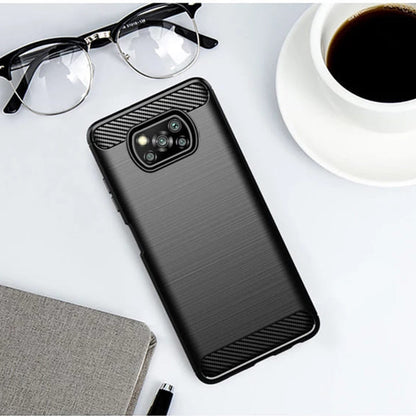Ovitek za Xiaomi Poco X3 Pro / X3 NFC / X3, Techsuit, Karbon, Črn