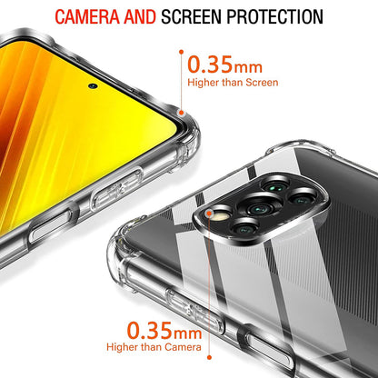 Ovitek za Xiaomi Poco X3 Pro / X3 NFC / X3, Techsuit, Proti udarcem Prozoren, Prosojen
