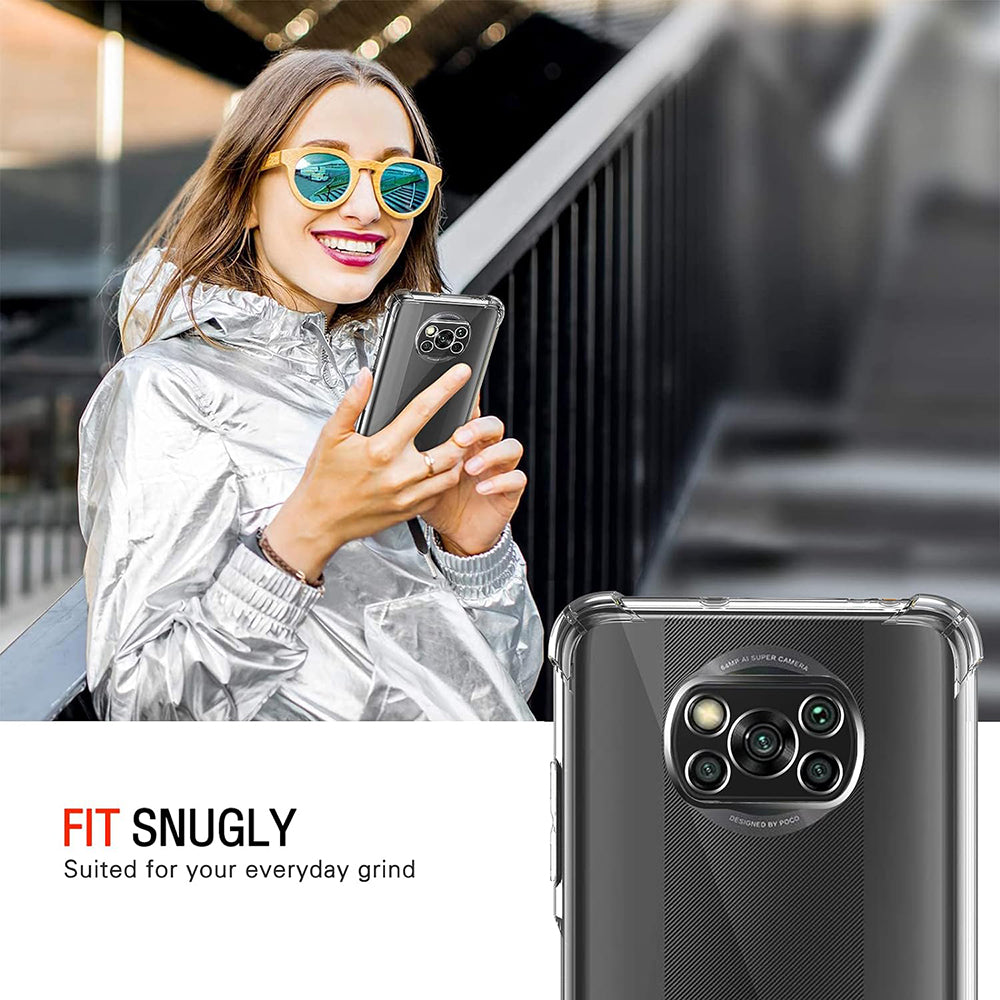 Ovitek za Xiaomi Poco X3 Pro / X3 NFC / X3, Techsuit, Proti udarcem Prozoren, Prosojen
