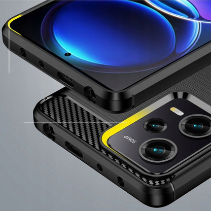Case for Xiaomi Poco X5 Pro / Redmi Note 12 Pro 5G, Techsuit, Carbon, Black