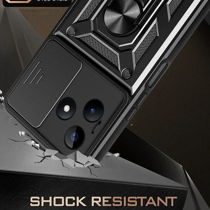 Ovitek za Xiaomi Poco X6 / Note 13 Pro 5G, Techsuit, CamShield, Črn