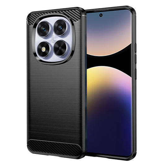 Ovitek za Xiaomi Poco X7 / Note 14 Pro 5G, Techsuit, Karbon, Črn