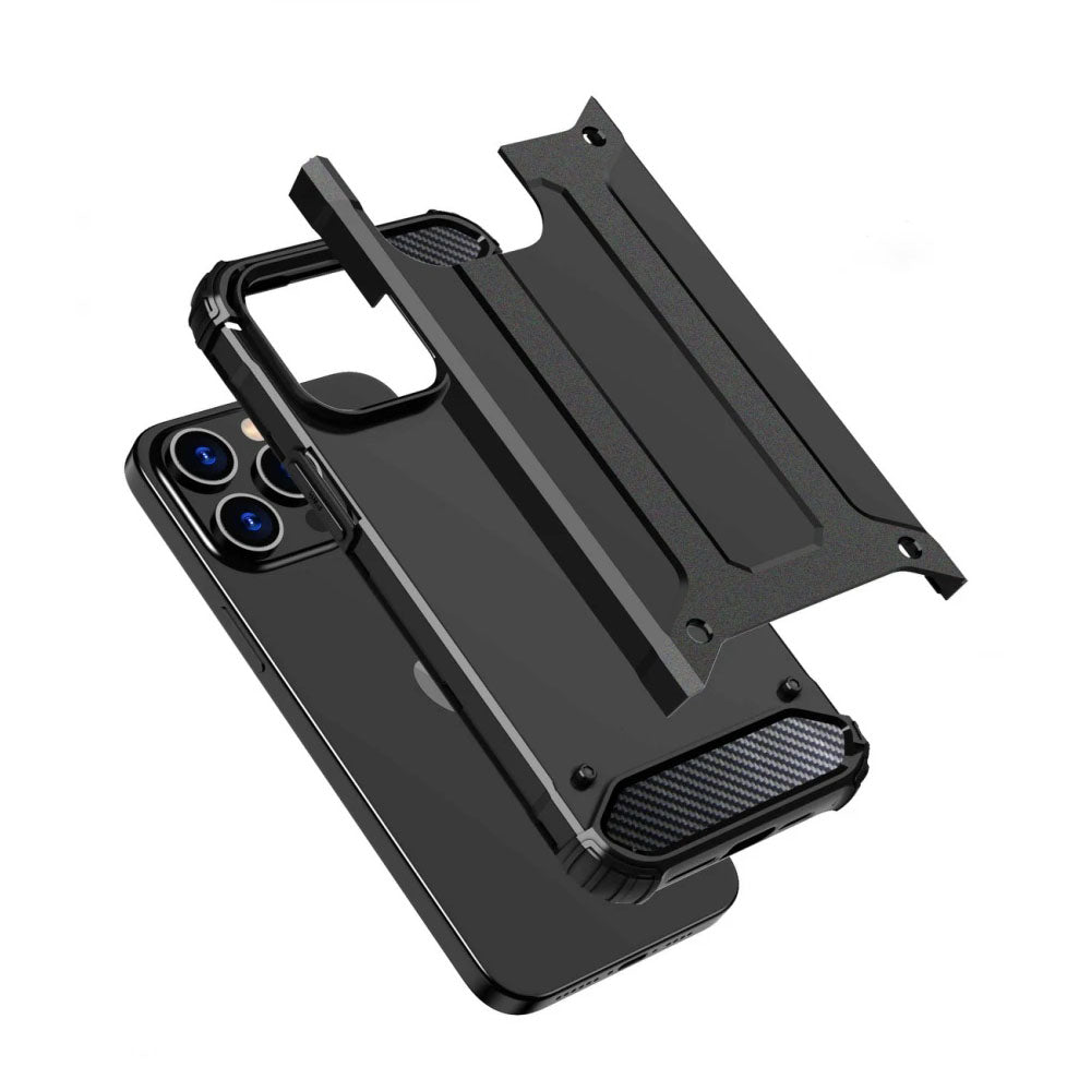 Ovitek za Xiaomi Poco X7 / Note 14 Pro 5G, Techsuit, Hybrid Armor, Črn
